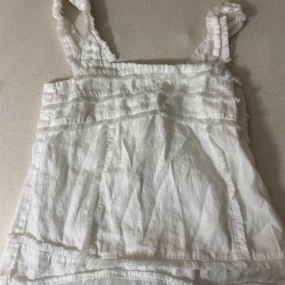 j crew denim tank top